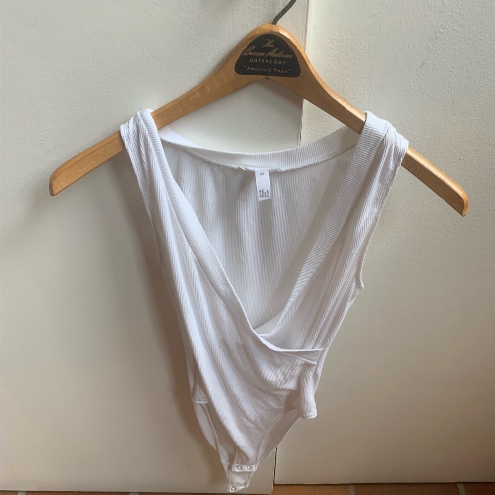 White bodysuit - low cut